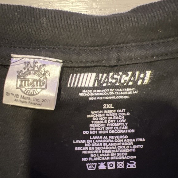 Kyle Busch XXL 2011 Tee Nascar #18 Suspended Racing Champion M&M Car Logo 2 side - Picture 12 of 16